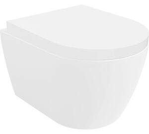 Mexen Carmen miska wc Rimless z deską wolnoopadającą twarda, duroplast, biała połysk - 30880200