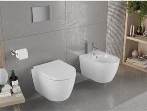 Mexen Carmen miska wc Rimless z deską wolnoopadającą twarda, duroplast, biała połysk - 30880200