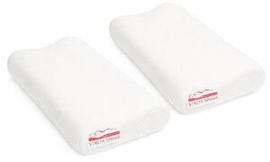 Poduszka ortopedyczna profilowana termoplastyczna VISCO antyalergiczna PL 2-pack 2 sztuki zestaw