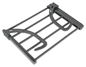 Suszarka na pranie na kaloryfer metalowa szara rozsuwana 45-83x35 cm
