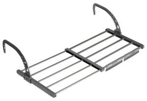 Suszarka na pranie na kaloryfer metalowa szara rozsuwana 45-83x35 cm