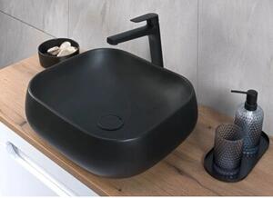 Szafka pod umywalkę LUXOR BLACK 82-70-2S 70cm dąb olejowany/czarna
