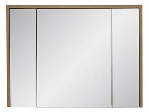 Szafka łazienkowa HAMPTON CONCRETE 84-100 100 cm ciemny beton/dąb z lustrem