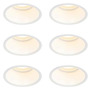 Zestaw 6 białych opraw LED GU10 50mm IP44 - Dept Oswietlenie wewnetrzne
