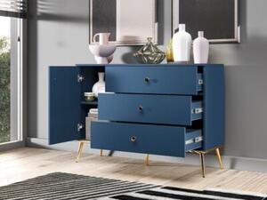 Komoda BLU 120 1D3S granatowa