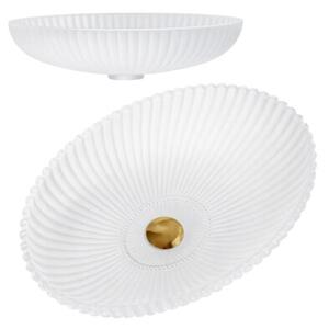 Umywalka nablatowa HYDROSAN BRILLANT3-WH-510 Owalny Biały mat