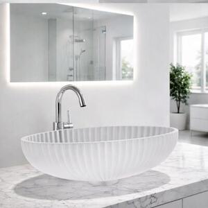 Umywalka nablatowa HYDROSAN BRILLANT3-WH-510 Owalny Biały mat