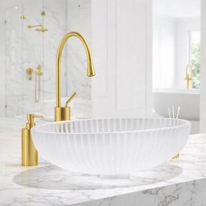 Umywalka nablatowa HYDROSAN BRILLANT3-WH-510 Owalny Biały mat