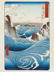 Reprodukcja Hokusai - Naruto Whirlpool, Utagawa Hiroshige, (30 x 40 cm)