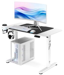 Biurko gamingowe z regulacją wysokości Diablo X-Tensio 110 cm, kolor biały