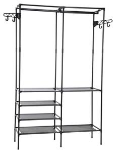 Garderoba na ubrania STORAGE SOLUTIONS 108 x 36 x 170 cm Czarny