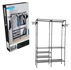 Garderoba na ubrania STORAGE SOLUTIONS 108 x 36 x 170 cm Czarny