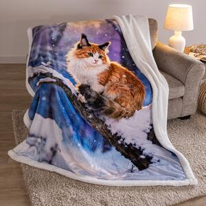Barankowy koc SNOW CAT 140 x 200 cm