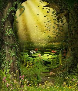 Ilustracja Enchanted Fairy Woods Pond, ratpack223