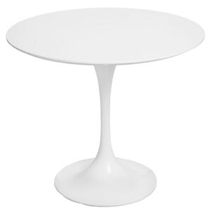 BIAŁY OKRĄGŁY STÓŁ Fiber 90 insp. Tulip Table MDF