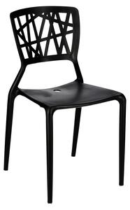 Krzesło Bush inspirowane Viento Chair CZARNE