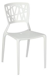 KRZESŁO Z POLIPROPYLENU Bush białe insp. Viento Chair