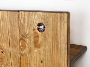 Panel wieszakowy drewniany Rustyk