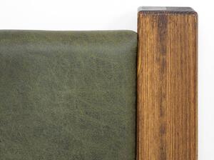 Łóżko drewniane tapicerowane Rustyk / Ziemowit 180