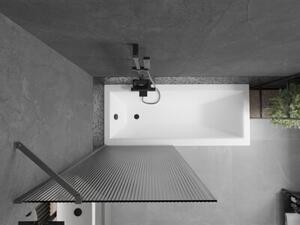 Mexen Next parawan nawannowy 1-skrzydłowy 80 x 150 cm, prążki, gun metal - 895-080-000-00-09-95
