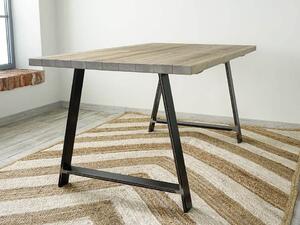 Stół drewniany z metalowymi nogami Tennessee 1