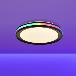 Mantra Iluminación Lampa sufitowa LED Gamer, możliwość ściemniania, czarny, salon / jadalnia, metal