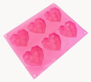 Forma do pieczenia z silikonu Diamond Hearts