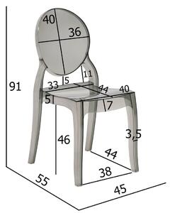 EMWOmeble Krzesła transparentne P-261