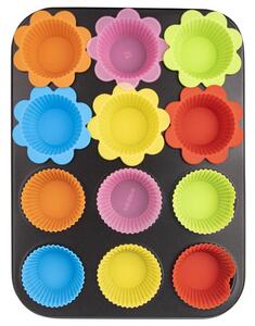 Forma do muffinek z foremkami 12 szt