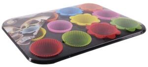 Forma do muffinek z foremkami 12 szt