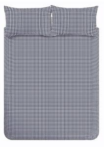 Ciemnoniebieska pościel jednoosobowa 135x200 cm Bamford Gingham Check – Catherine Lansfield