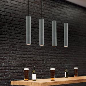 Zambelis Lampa wisząca 180024, możliwość ściemniania, aluminiowy / szary / cynkowy, salon / jadalnia, beton, nowoczesny
