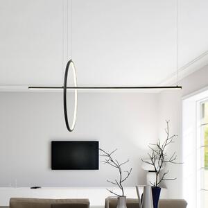 Zambelis Lampa wisząca 20128, możliwość ściemniania, czarny, salon / jadalnia, aluminium, nowoczesny