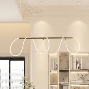 Zambelis Lampa wisząca 19254, mosiężny / złoty, salon / jadalnia, metal, nowoczesny