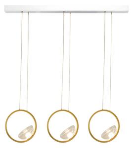 Zambelis Lampa wisząca 23029, możliwość ściemniania, mosiężny / złoty, salon / jadalnia, aluminium, nowoczesny