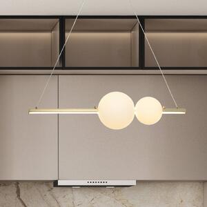 Zambelis Lampa wisząca 22108, możliwość ściemniania, mosiężny / złoty, salon / jadalnia, aluminium, nowoczesny
