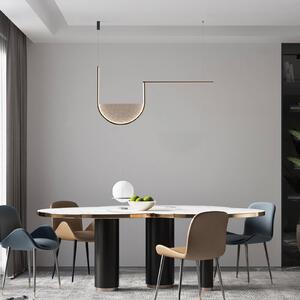 Zambelis Lampa wisząca 23170, możliwość ściemniania, czarny, salon / jadalnia, aluminium, nowoczesny