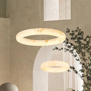 Zambelis Lampa wisząca 2542, możliwość ściemniania, biały / opal, salon / jadalnia, kamień