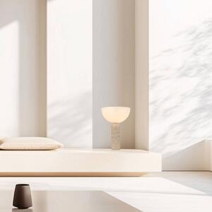 Zambelis Lampa stołowa 25427, kremowy / amber, salon / jadalnia, kamień