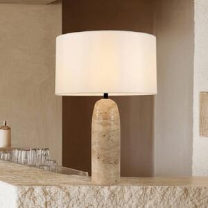 Zambelis Lampa stołowa 25428, kremowy / amber, salon / jadalnia, kamień