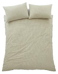 Zielona pościel jednoosobowa 135x200 cm Cotton Rich Woven Stripe – Pineapple Elephant