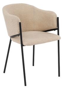 MebleMWM Krzesło Glamour DC-2144 quelle, czarne nogi, beż #5