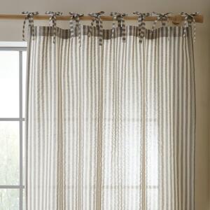 Szara zasłona 140x229 cm Zanzibar Woven Stripe – Pineapple Elephant