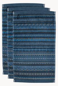 Komplet ręczników z weluru i bawełny frotte Geometric Print, 3 elem