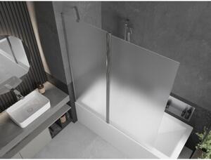Mexen Flip parawan nawannowy 2-skrzydłowy 140 x 150 cm, szron, chrom - 894-140-101-01-30