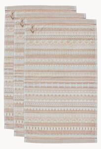 Komplet ręczników z weluru i bawełny frotte Geometric Print, 3 elem