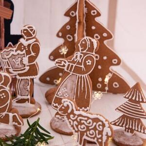 Wykrawacz do ciastek stalowy choinka 15,5 cm 2 szt