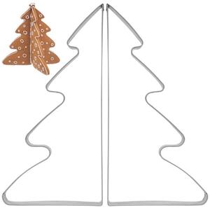 Wykrawacz do ciastek stalowy choinka 15,5 cm 2 szt