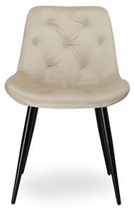 Krzesło tapicerowane Eliot Velvet beżowe