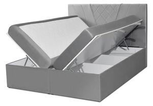 EMWOmeble Łóżko kontynentalne BOX SPRING, topper | 180x200 | Kolor do wyboru